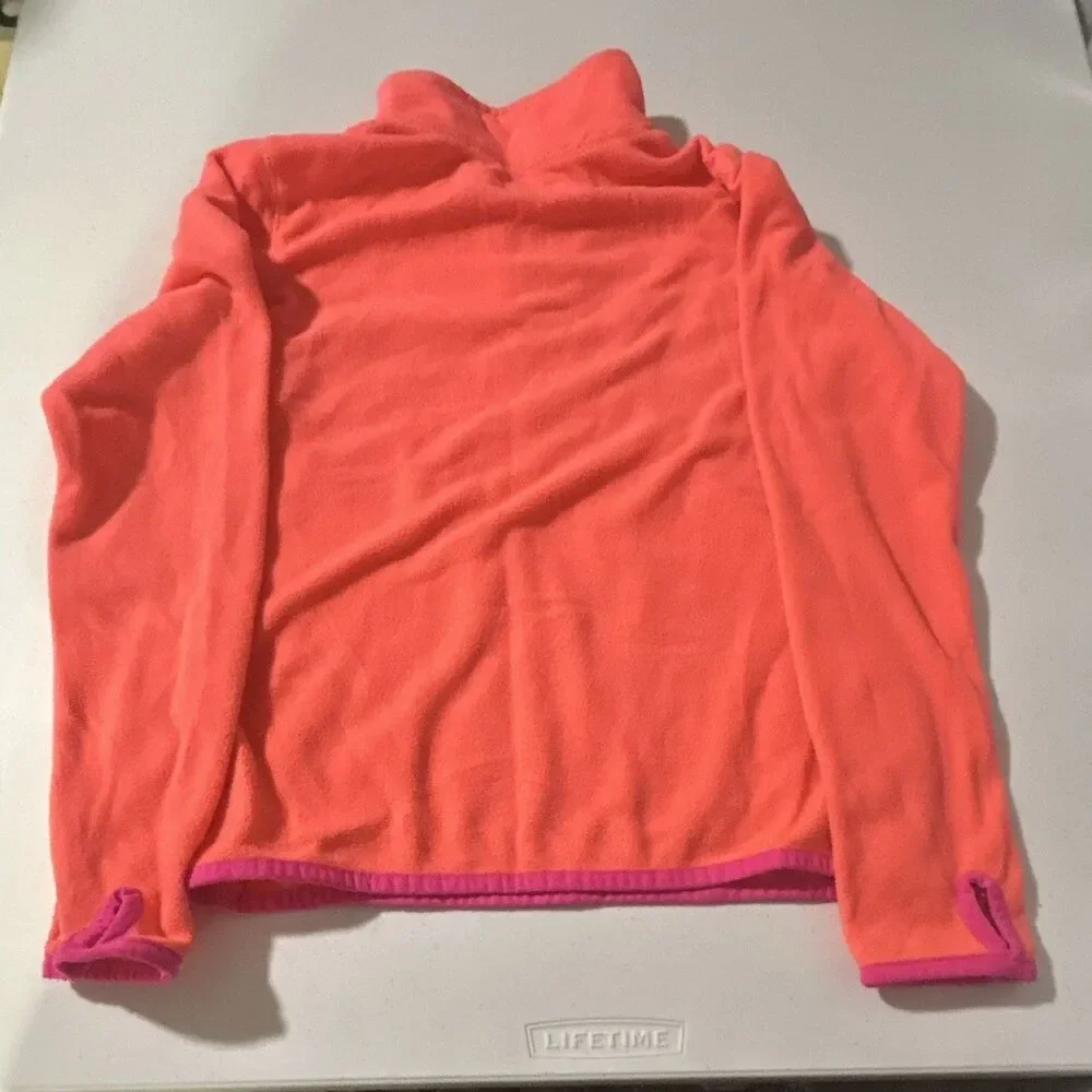 Xersion Girls Fleece 1/4 Zip Pullover Sweatshirt Lot 2 Pink/Orange: Size 10-12